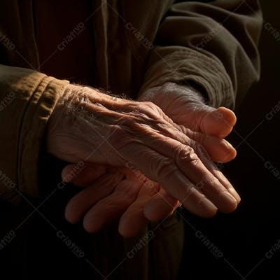 Imagem De Mãos Enrugada De Um Senhor  12
