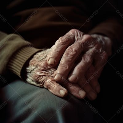 Imagem De Mãos Enrugada De Um Senhor  14