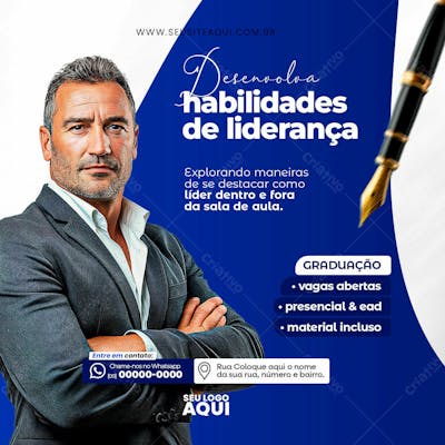 VOLTA ÀS AULAS | FACULDADE | ESCOLA | PSD EDITÁVEL