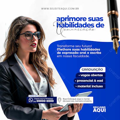 VOLTA ÀS AULAS | FACULDADE | ESCOLA | PSD EDITÁVEL