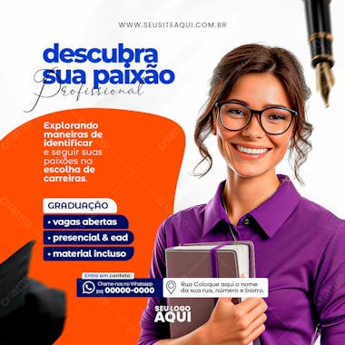 Volta às aulas | faculdade | escola | psd editável