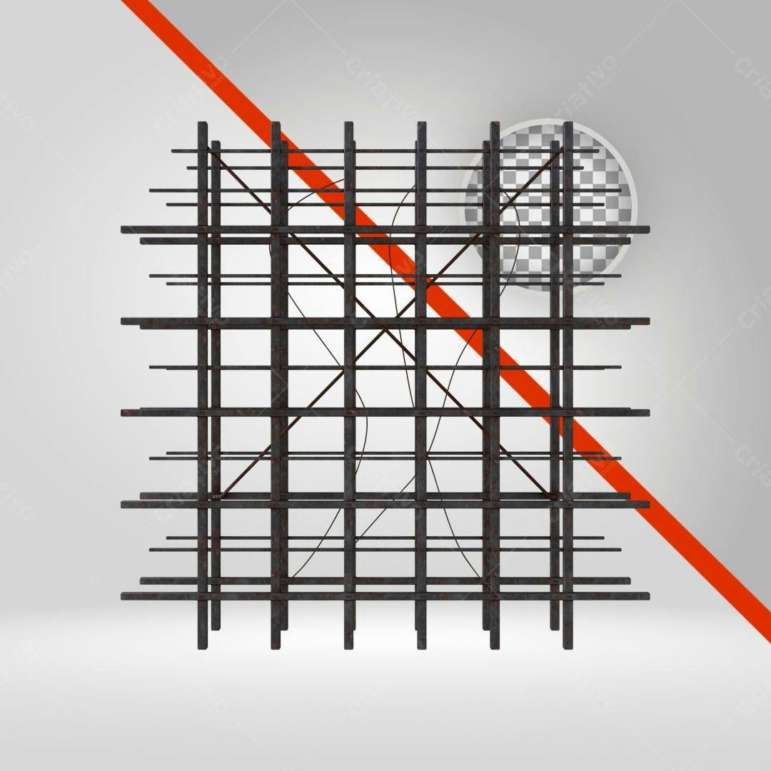 Icone Construção Treliça Metálica PNG com fundo transparente