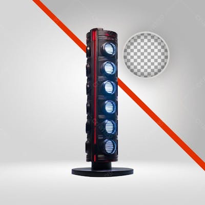 Refletor 3D, Led Png, Elemento Com Fundo Transparente, Luzes