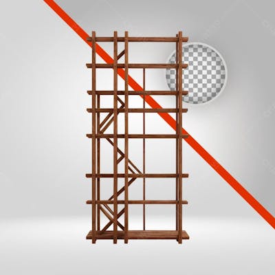Estrutura De Madeira 3D, Elemento Png