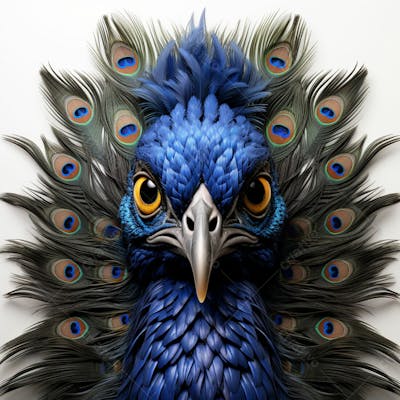 Imagem Grátis Pavão Isolado Em Alta Qualidade Fundo Branco Natureza Animais (3)