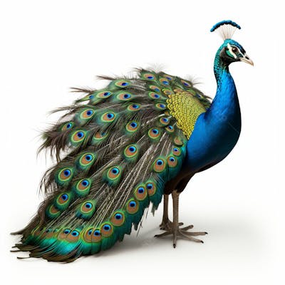 Imagem Grátis Pavão Isolado Em Alta Qualidade Fundo Branco Natureza Animais (5)