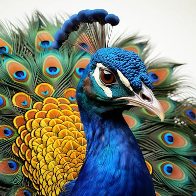 Imagem Grátis Pavão Isolado Em Alta Qualidade Fundo Branco Natureza Animais (6)