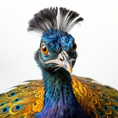 Imagem Grátis Pavão Isolado Em Alta Qualidade Fundo Branco Natureza Animais (8)