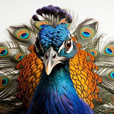 Imagem Grátis Pavão Isolado Em Alta Qualidade Fundo Branco Natureza Animais (12)