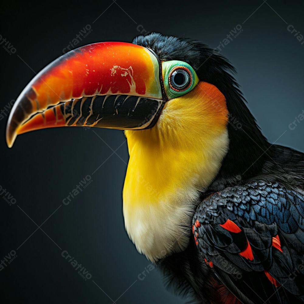 Imagem Grátis Tucano Sobre Fundo Branco Em Alta Qualidade Animais Natureza (2)