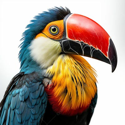 Imagem Grátis Tucano Sobre Fundo Branco Em Alta Qualidade Animais Natureza (4)
