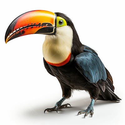 Imagem Grátis Tucano Sobre Fundo Branco Em Alta Qualidade Animais Natureza (6)