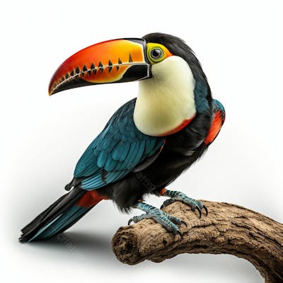 Imagem Grátis Tucano Sobre Fundo Branco Em Alta Qualidade Animais Natureza (8)