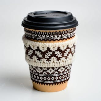 Imagem grátis copo de café sobre fundo branco em alta qualidade