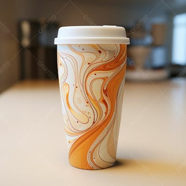 Imagem grátis copo de café sobre fundo branco em alta qualidade