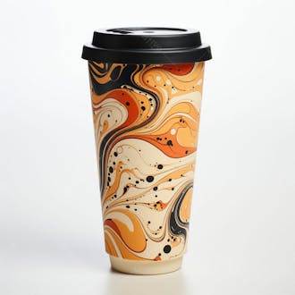 Imagem grátis copo de café sobre fundo branco em alta qualidade