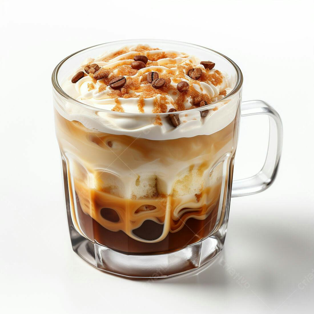 Café Gelado com Chantilly e Caramelo