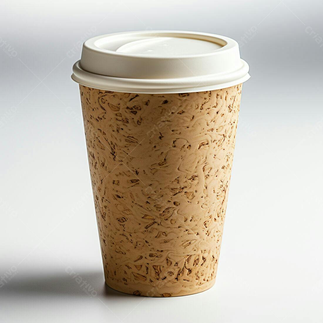 Copo descartável de café em cortiça