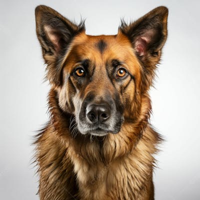 Imagem Grátis Cachorro Fofo Sobre Fundo Branco Imagem Comercial (5)