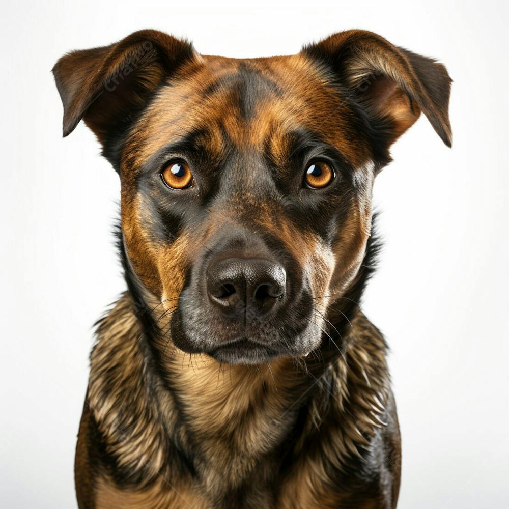 Imagem Grátis Cachorro Fofo Sobre Fundo Branco Imagem Comercial (6)