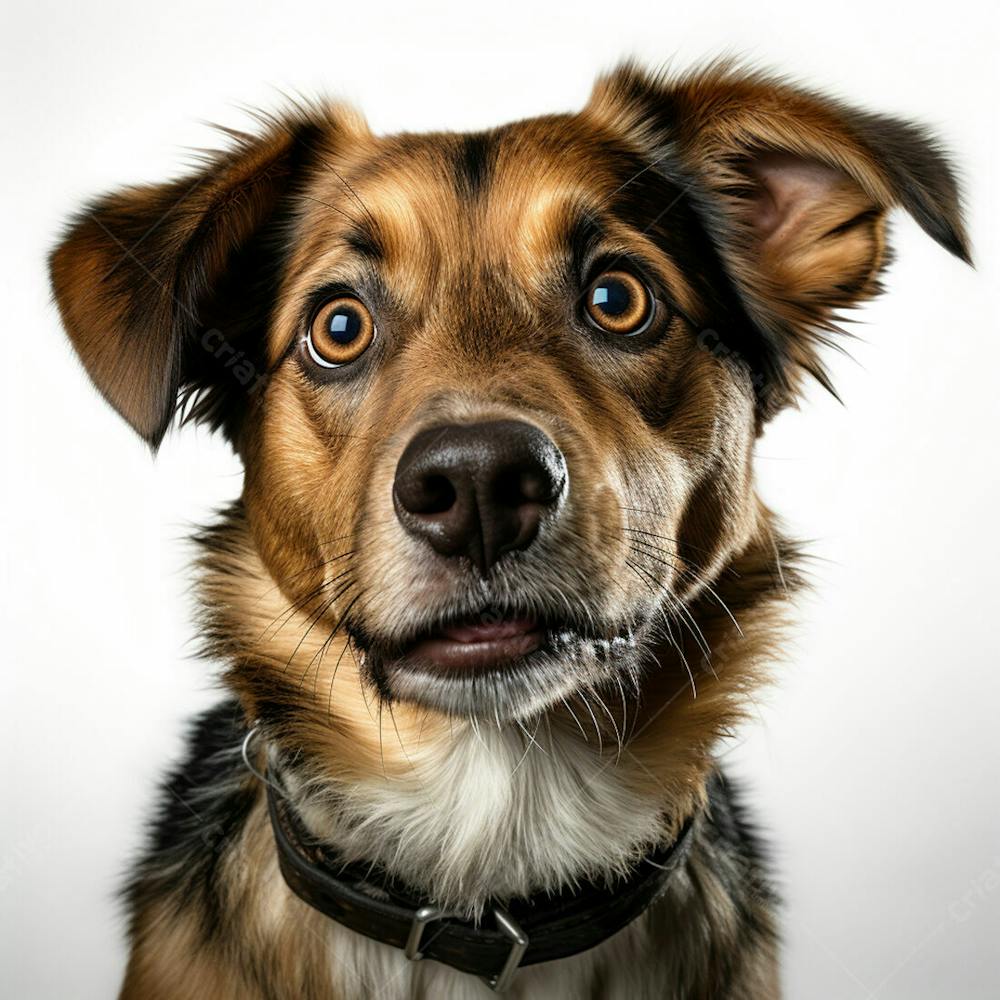 Imagem Grátis Cachorro Fofo Sobre Fundo Branco Imagem Comercial (7)