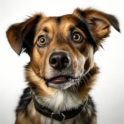 Imagem Grátis Cachorro Fofo Sobre Fundo Branco Imagem Comercial (7)