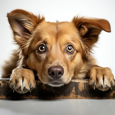Imagem Grátis Cachorro Fofo Sobre Fundo Branco Imagem Comercial (9)
