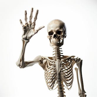 Imagem grátis esqueleto sobre fundo branco