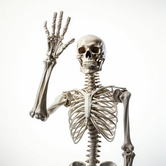 Imagem grátis esqueleto sobre fundo branco