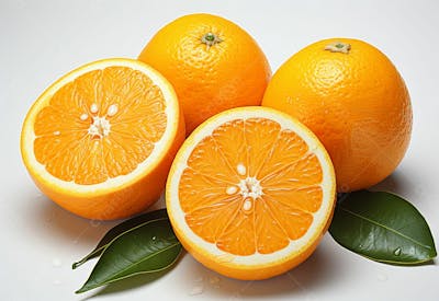 Imagem Grátis Laranja Sobre Fundo Branco (2)