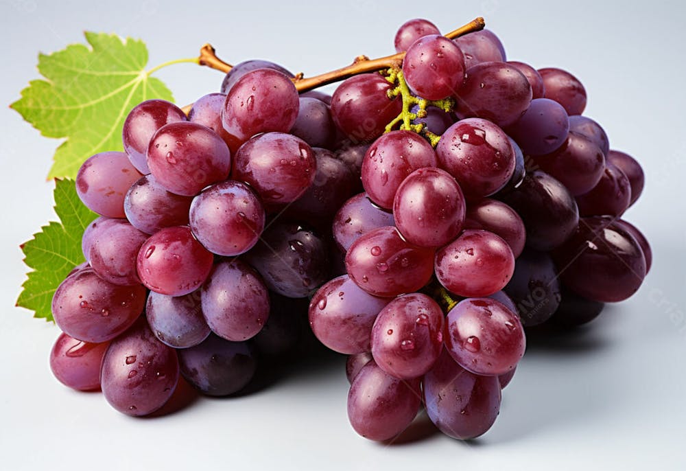 Imagem Grátis Uvas Sobre Fundo Branco Em Alta Qualidade (2)