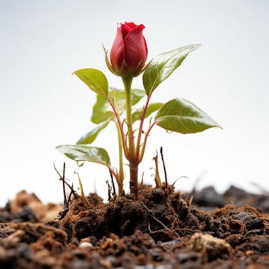 Imagem grátis broto de rosa na terra em alta qualidade baixe agora mesmo