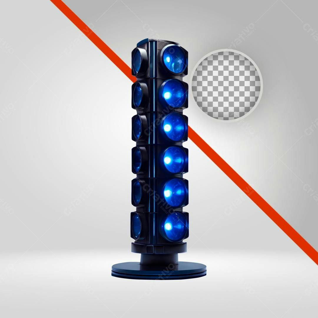 Icone Torre de Luzes Azuis PNG com fundo transparente
