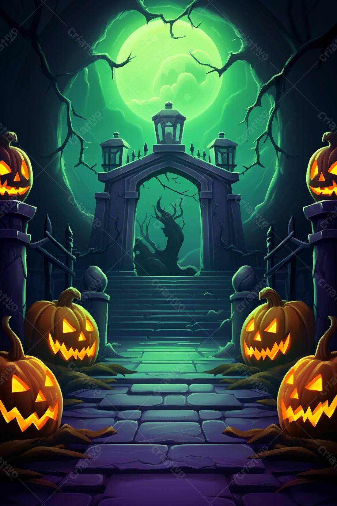 Textura Halloween Fundo de Jogo