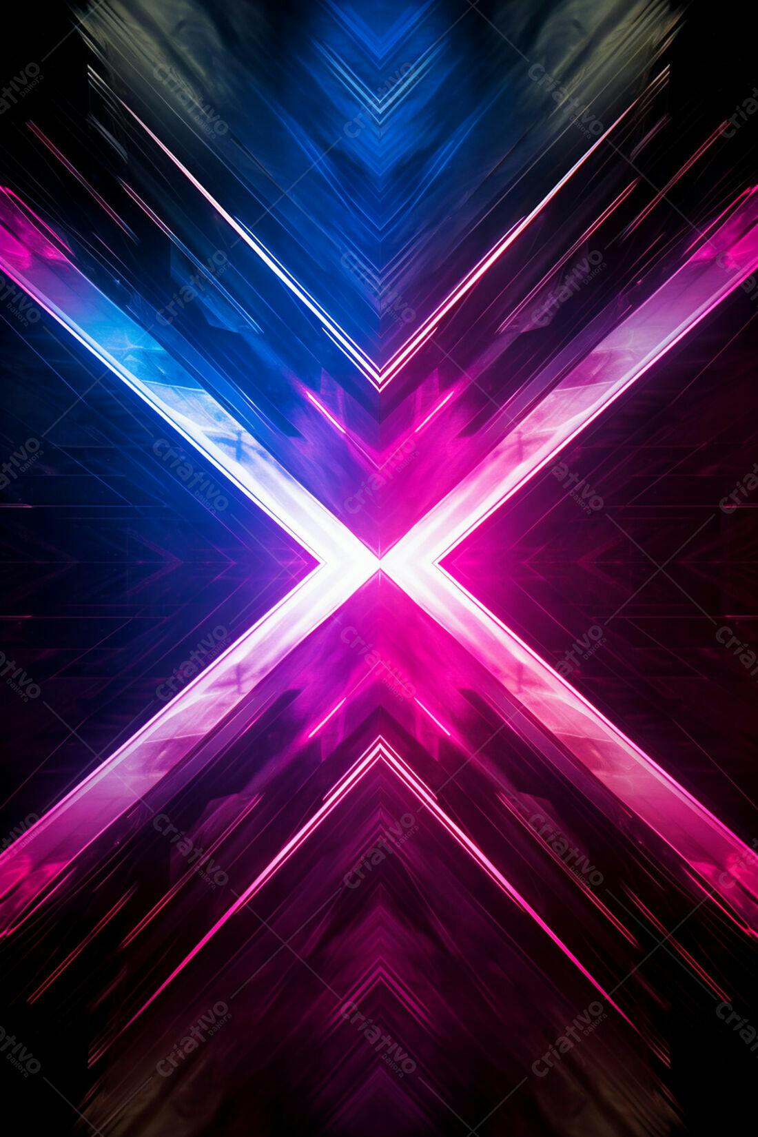 Textura Neon Abstrata para Fundo Gamer