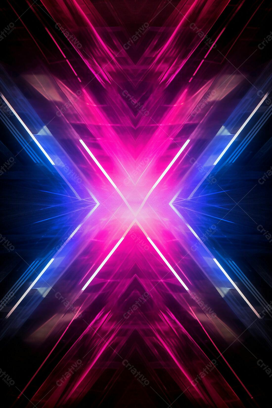 Textura Neon Rosa e Azul para Fundo Gamer