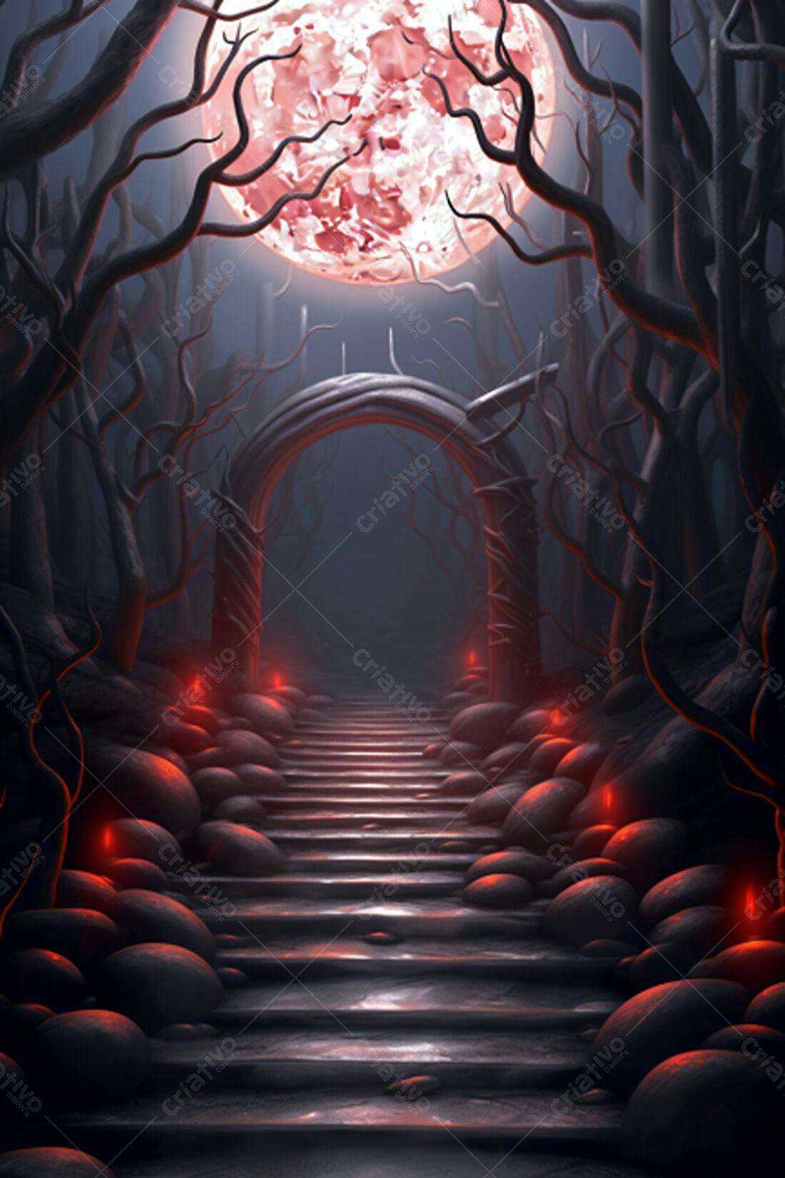 Textura Portal Místico para Fundo de Jogo