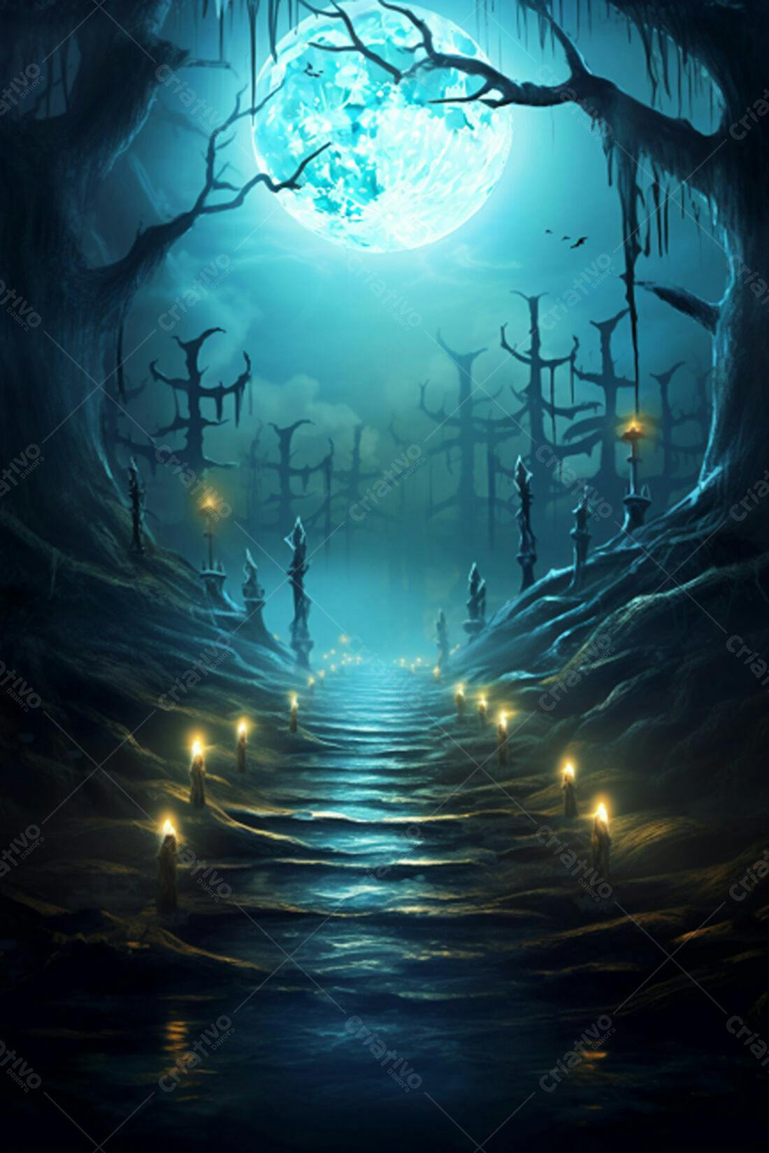 Textura Fantasia Escura para Fundo de Jogo