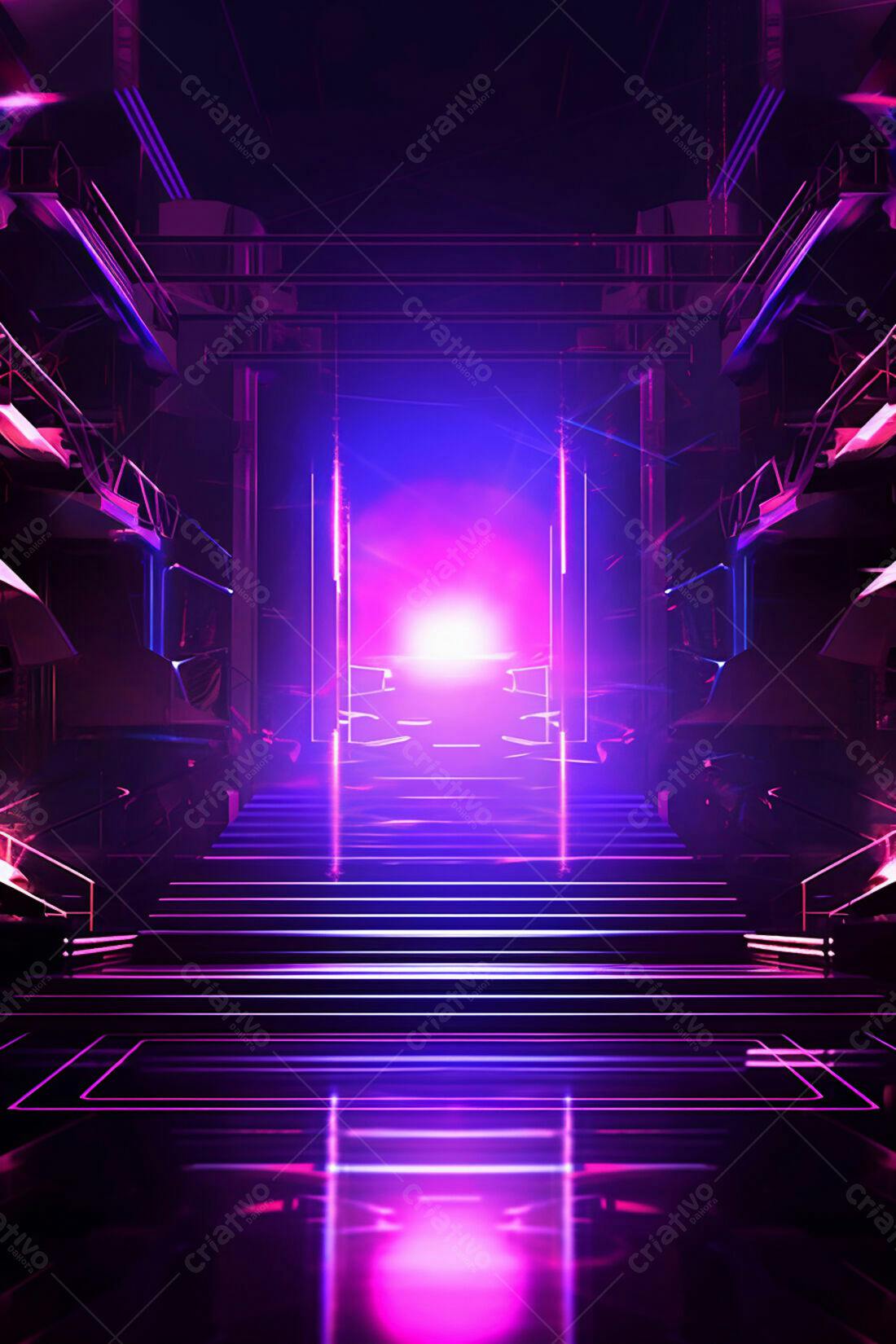Textura Neon Rosa e Roxa para Fundo Cyberpunk