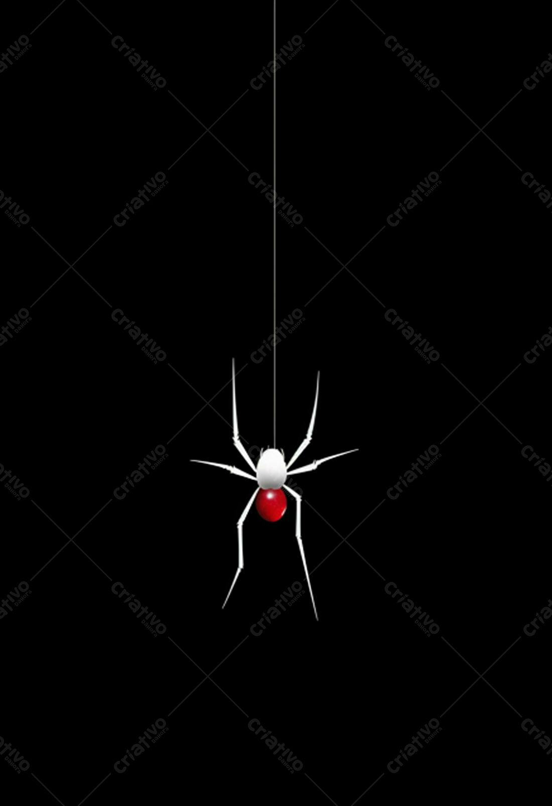 Textura Aranha Branca para Fundo Escuro