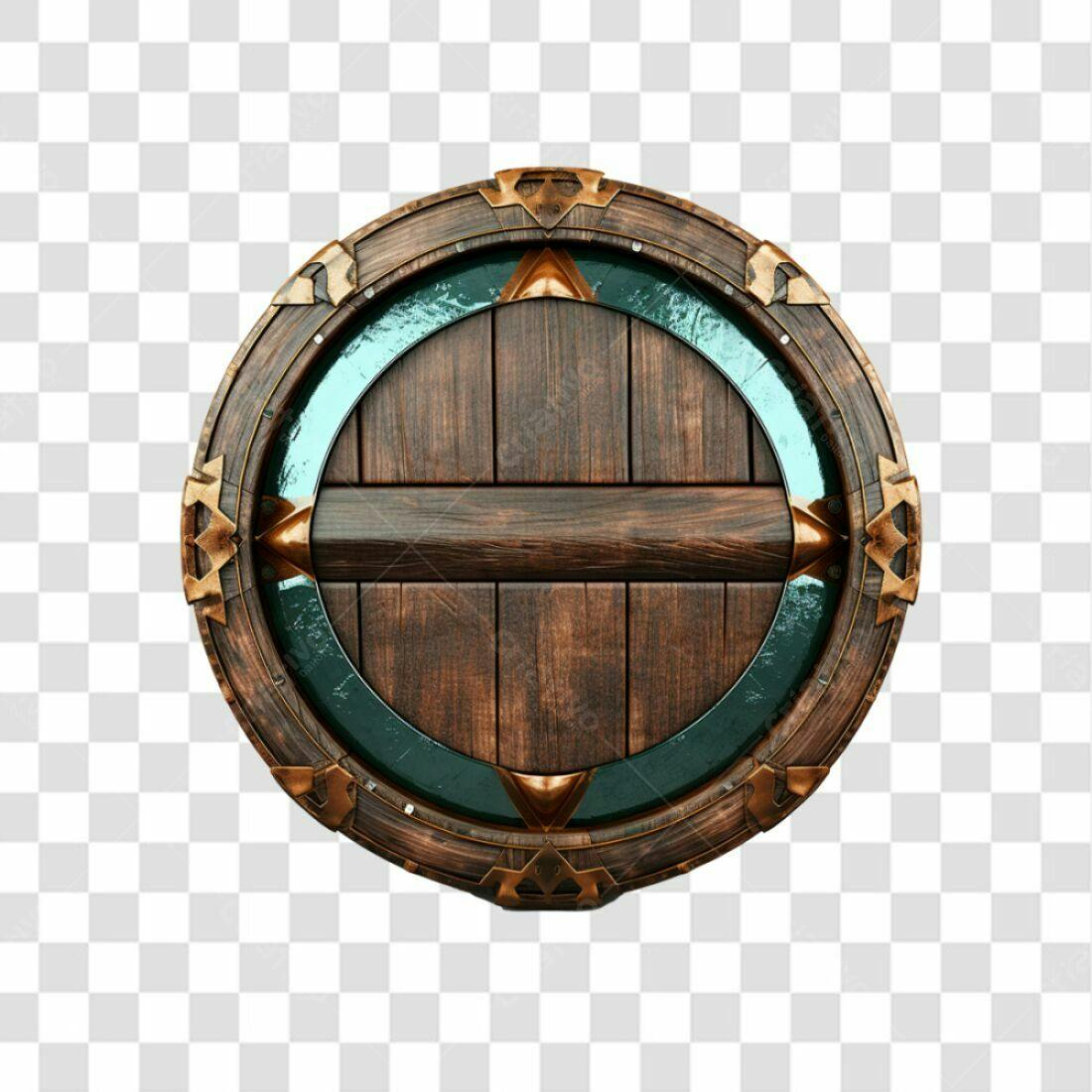 Escudo Viking PNG com fundo transparente