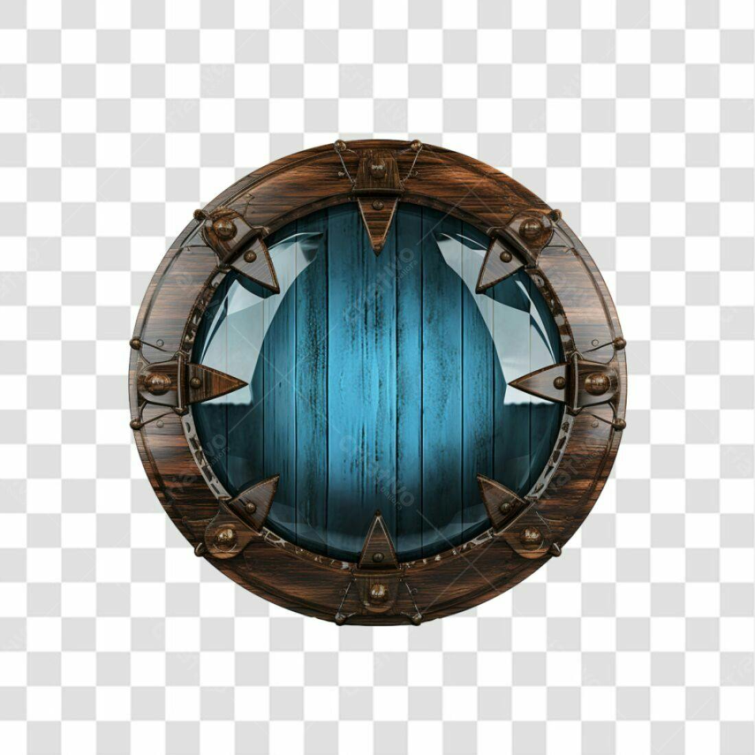 Escudo Viking PNG com fundo transparente