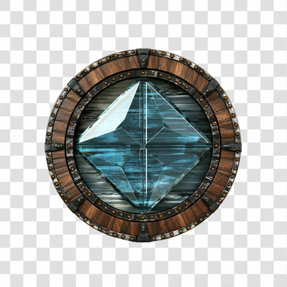 Icone Cristal Místico PNG com fundo transparente