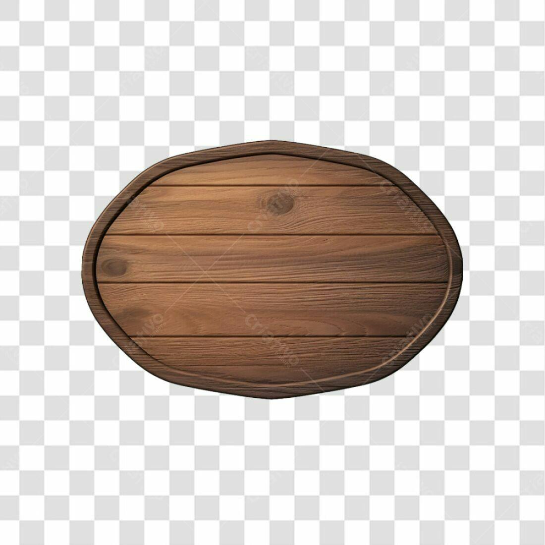 Icone Madeira Placa Redonda PNG com fundo transparente