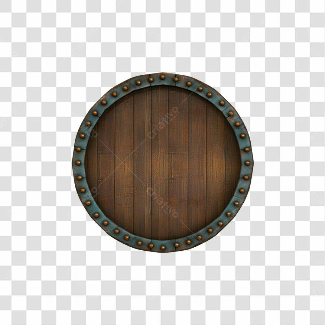 Selo Madeira Rústico PNG com fundo transparente