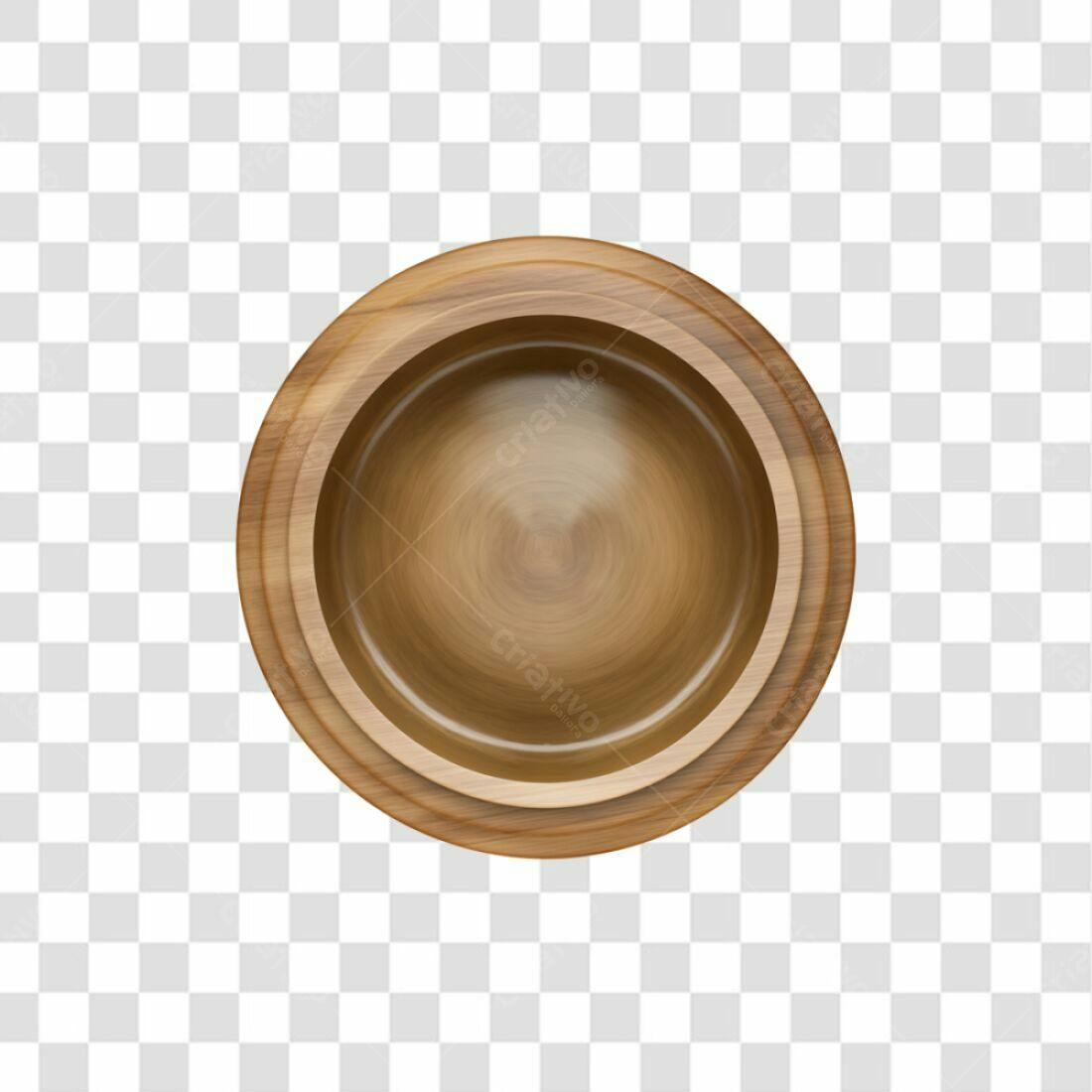 Icone de tigela de madeira PNG com fundo transparente