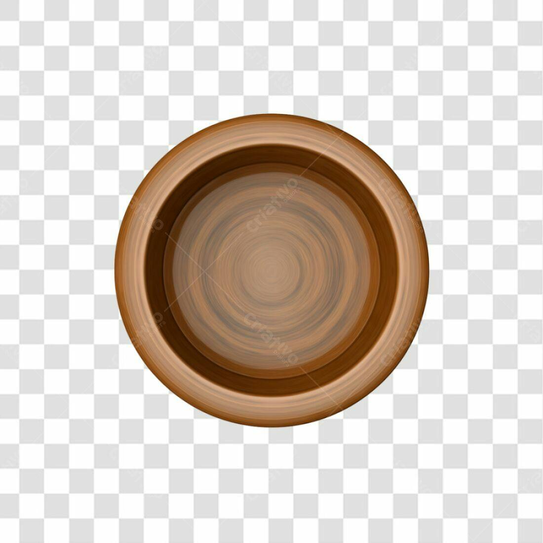 Icone de tigela de madeira PNG com fundo transparente