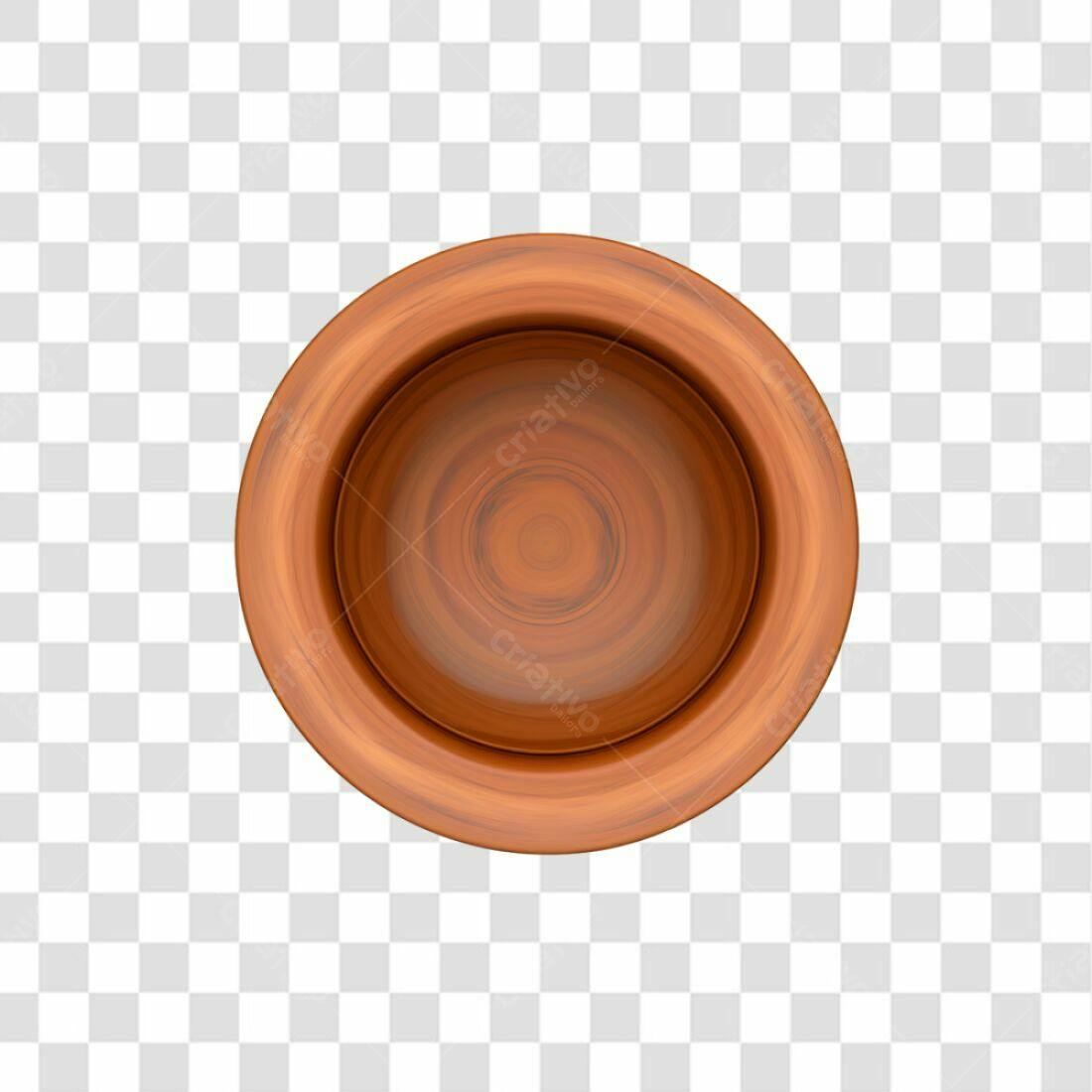 Icone de tigela de madeira PNG com fundo transparente