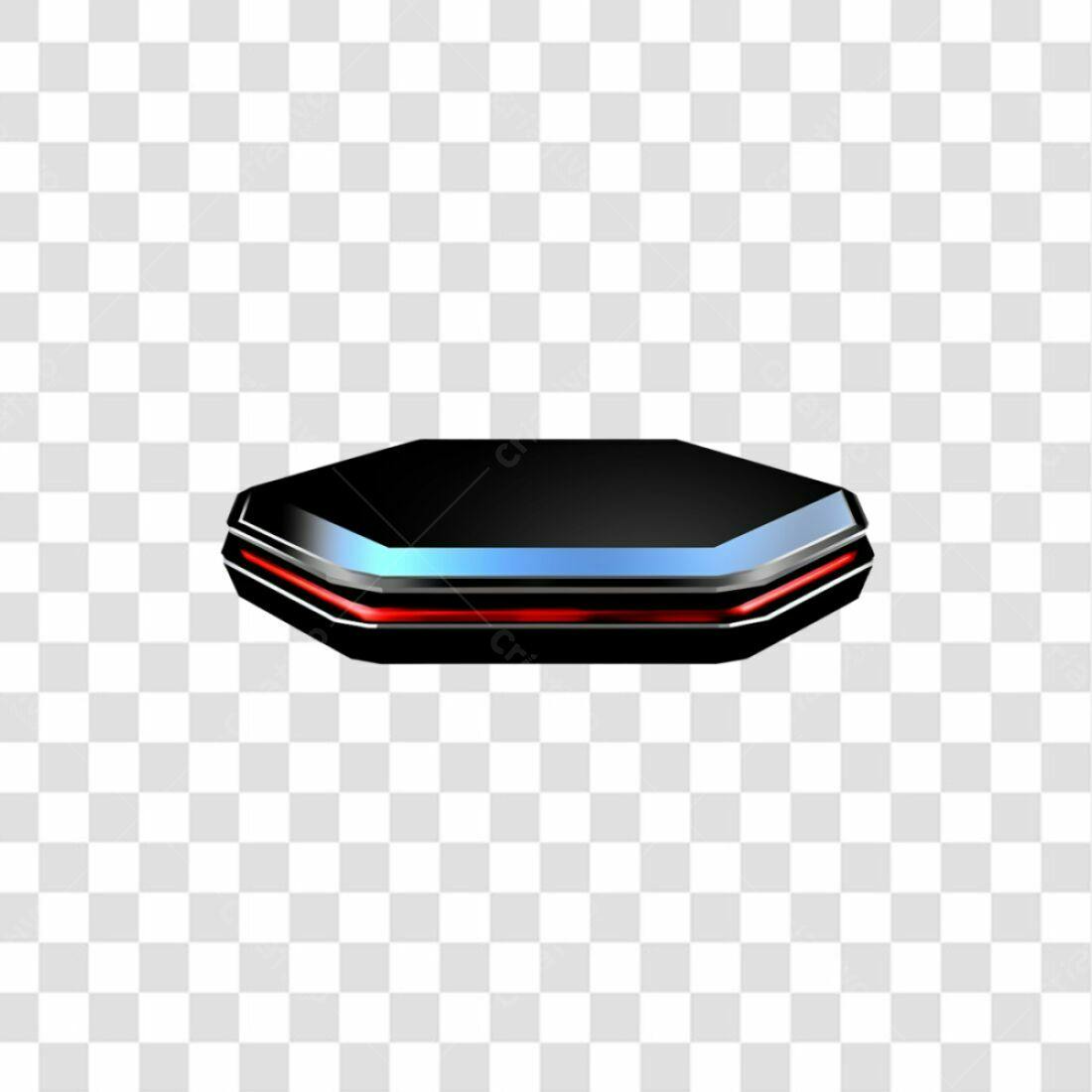 Icone futurista plataforma PNG com fundo transparente