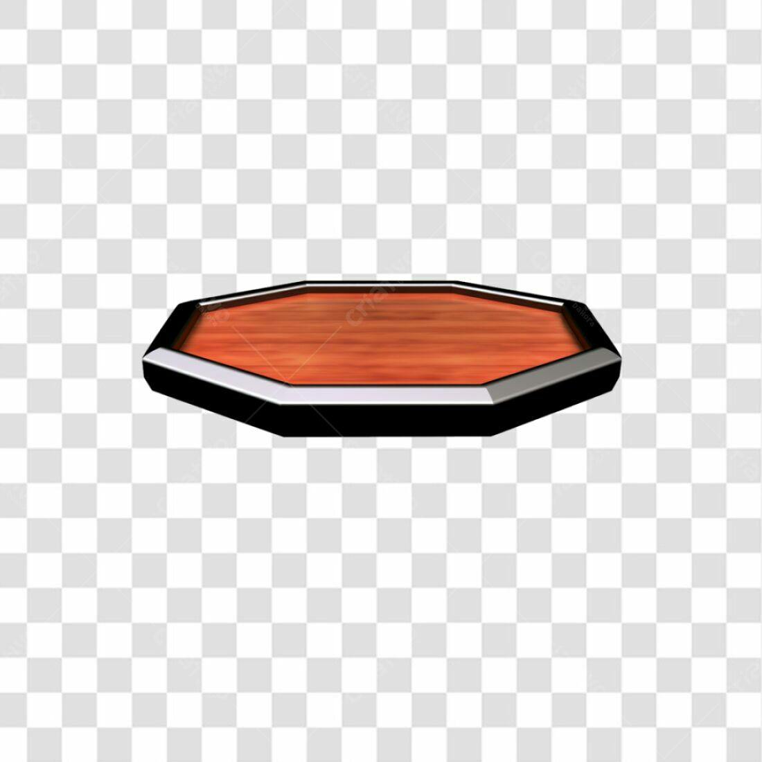 Icone Octagonal Madeira e Metal PNG com fundo transparente